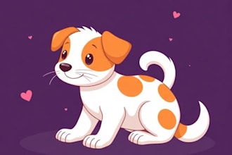 dog, cat, any pet to vector portrait
