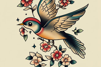 create unique american traditional tattoo