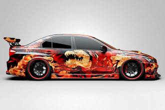 do wrap design racing car wrap, car wrap design