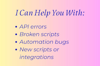 build a custom script or automation