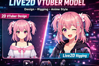design and rig your custom 2d vtuber model for streaming