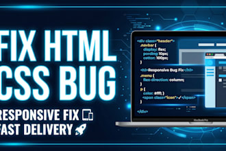 fix html css bugs and responsive issues