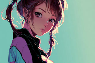 design custom anime or game style characters