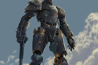 illustrate your mecha, robot and armored characters