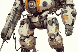 high quality robot, mecha concepts