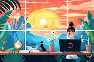 create vector resizable illustrations for your website