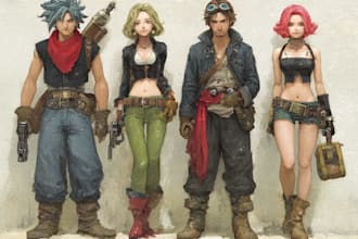 draw professional concept character
