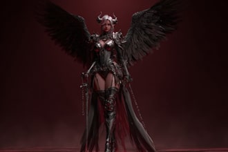 draw anime style fantasy character illustration