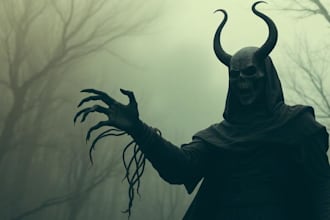 make a dark horror and fantasy horror character
