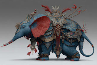 illustrate fantasy art creatures and characters