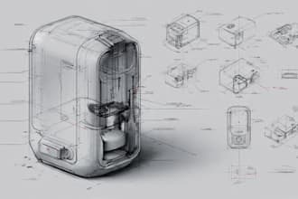 design and develop industrial and product design sketch concept