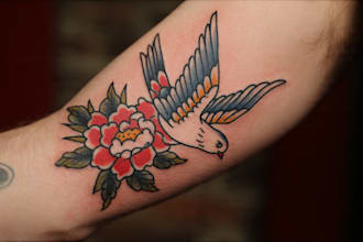 do traditional old school tattoo design