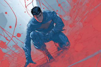 make a comic book superhero illustration