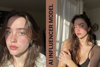 create ai model ai influencer nsfw sfw image video lora training for fanvue
