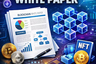 write and design blockchain, nft and crypto white paper
