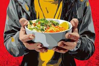 food pop art of your food pop art