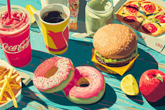 create food pop art of your food pop art