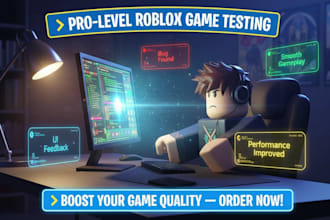test your roblox game and give expert feedback