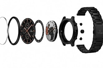design 3d model of wristwatch, watch technical drawing cad 3d printing jewelry