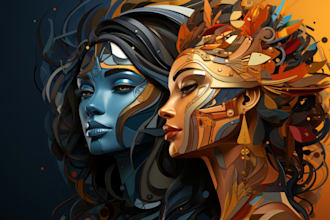 create the best simple ai art