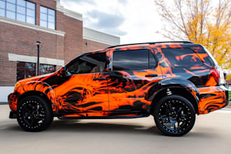 design professional car wrap, van wrap any vehicle wrap