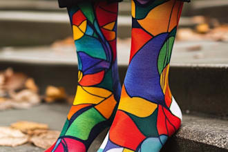 design custom and unique socks design