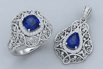 design professional 3d ring and jewelry cad model