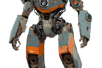 illustrate your mecha, robot and armored characters