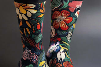 design custom and unique socks design