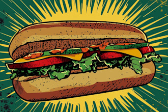 design food pop art of your food pop art