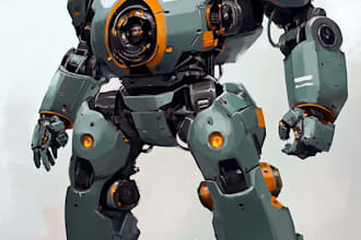 high quality robot, mecha concepts
