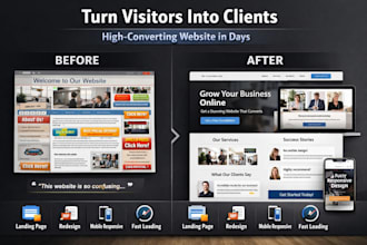 design redesign tilda vev canva carrd readymag wix website landing page