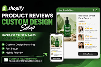 setup shopify product reviews with custom design