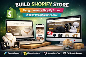 build shopify store design jewelry shopify store shopify dropshipping store