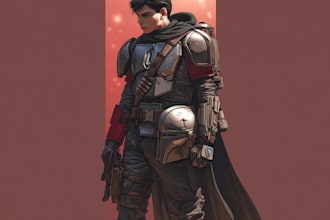 create custom star wars and sci fi character art