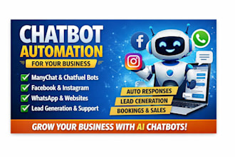 create chatbot automation with manychat, chatfuel, and botsify