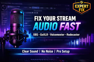fix goxlr, voicemeeter, obs, elgato mic and rodecaster audio for clear streaming