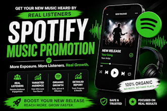 promote your new music release on spotify to real listeners