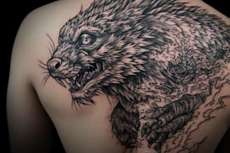 design professional tattoo and custom tattoo