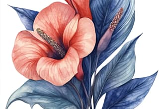 draw botanical illustration art for you