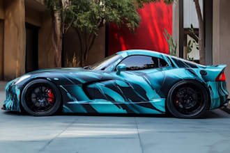 draw car wrap, van wrap design vehicle wrap
