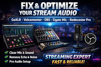 fix goxlr, voicemeeter, obs, elgato mic and rodecaster audio for clear streaming