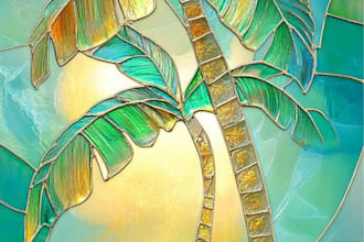 create custom stained glass art, window panels, suncatchers, glass decor design