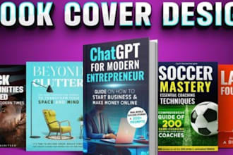 design professional book cover, ebook cover, KDP cover design