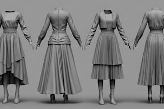 design 3d clothing second life model realistic fashion 3d design vrchat sansar