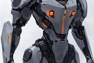 design you mecha, techwear, sci fi, logo