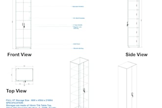 create professional furniture design with cutting list and drawings