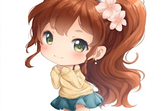 draw a cute anime chibi character