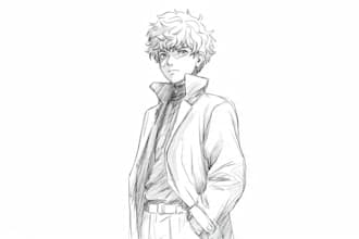 sketch characters into anime style