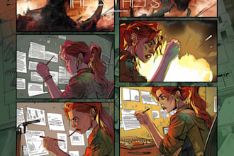 create a professional comic for startups, game or publishers